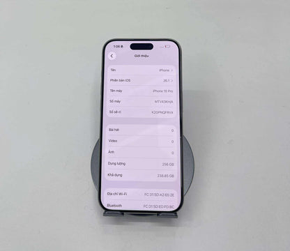 IPhone 15 Pro 256gb Màu Trắng - Pin 90% - 65670