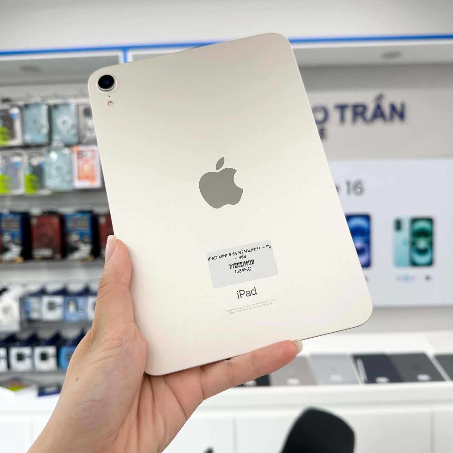 IPad Mini 6 bản 64GB Màu Starlight - Pin 93% - Q34HQ