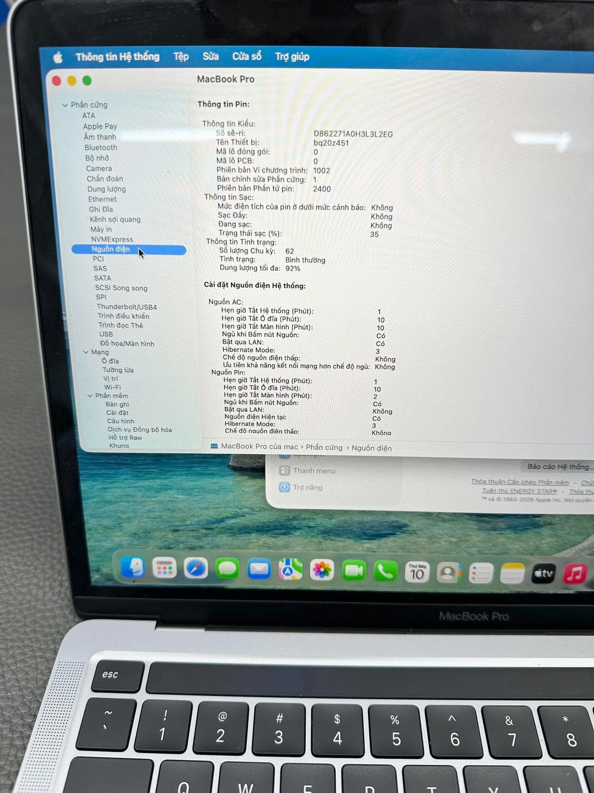 MacBook Pro M2 bản 8/256 Màu Xám - Pin 92% -1k699 - a-*
