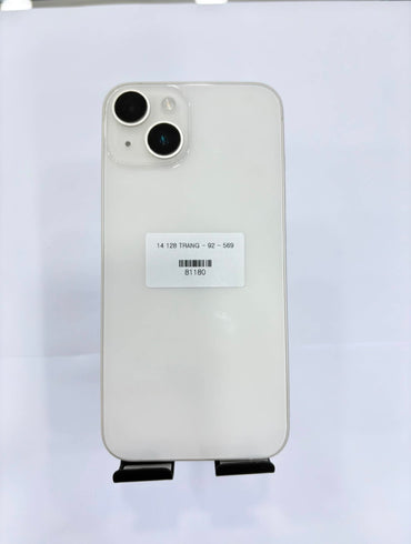 IPhone 14 bản 128gb Màu trắng - Pin 92% - 81180 Busan