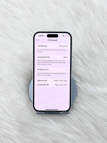 Iphone 16 128 Màu Trắng - Pin 100% sạc 1 lần - 18101/ 57778 Box TEKU