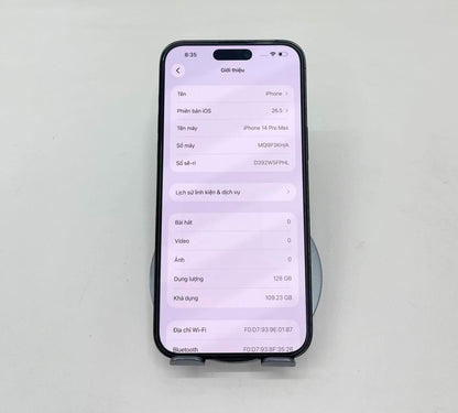 IPhone 14 ProMax 128GB Màu đen - Thay Pin - 41807 - A-*