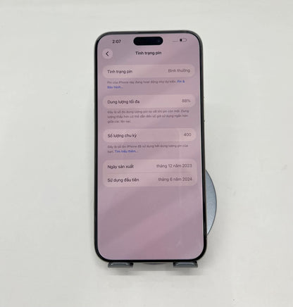 IPhone 15 Promax 256gb Màu Trắng - Pin 88% - 85223 - a- Teku