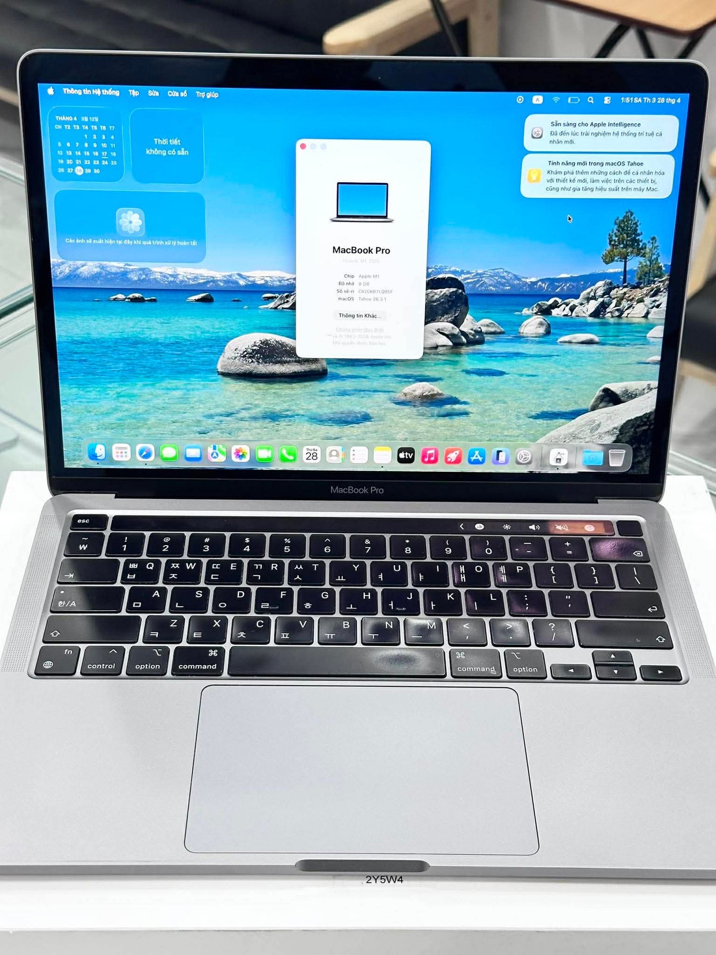 MacBook Pro M1 bản 8gb/512gb Màu xám - Pin 84% - 7LQ05F A-