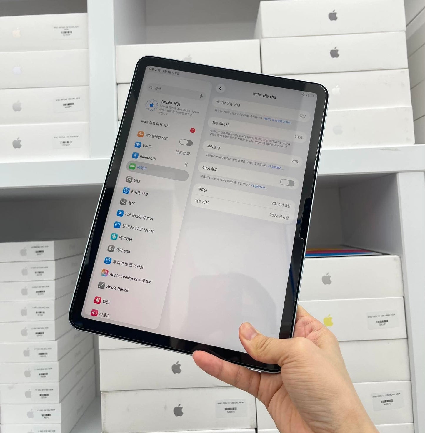 IPad Air 6 bản 128gbMàu Blue - Pin 90% - K223M