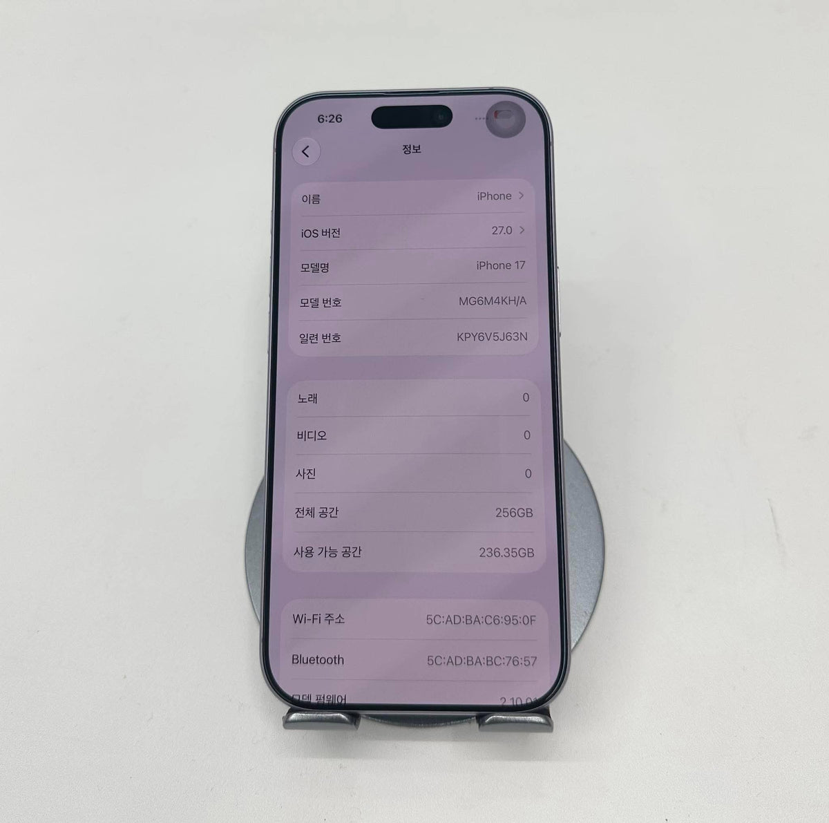 IPHONE 17 bản thường 256gb màu tím - pin 92% - 24942 -a -