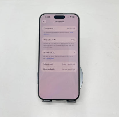 IPhone 15 Promax 256gb Màu trắng refo - Pin 100% sạc 3 lần - 71545
