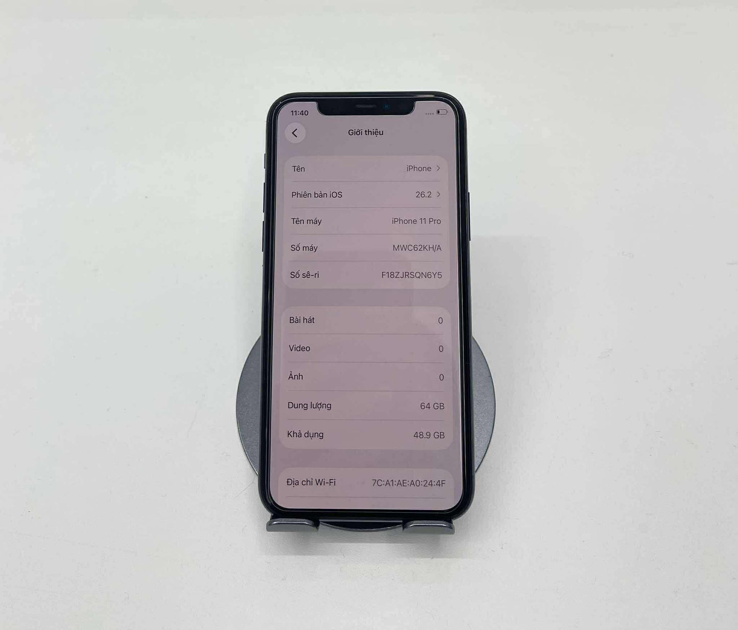Iphone 11 Pro 64gb Màu Xanh Lá - Pin thay mới 100% - 87105 A-*
