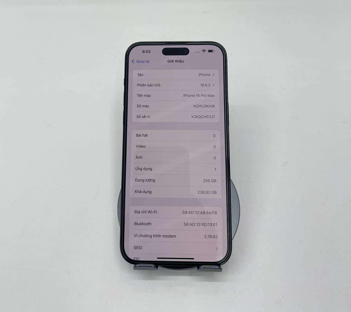 IPhone 14 Promax 256gb Màu đen REFO - Pin 100% sạc 33 lần - 21398