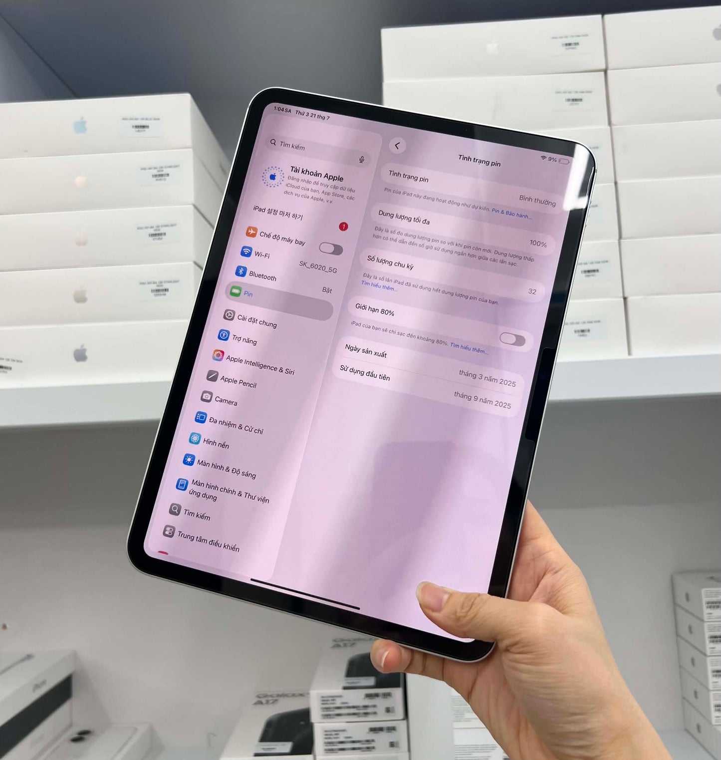 IPad Pro M4 256 màu Bạc - Pin 100% sạc 32 lần - 0KGCT