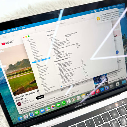 MacBook Pro M2 bản 16gb/256gb Màu Xám - Pin 85% - 9D3HP A-*