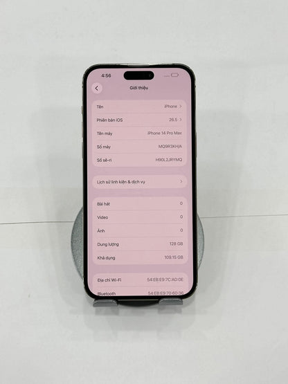 IPhone 14 ProMax 128GB Màu vàng - Pin thay mới - 66257 - a-* TEKU