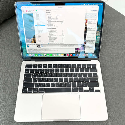 MacBook Air M2 bản 8gb/256gb Màu Starlight - Pin 86%  - 35MW9 - A-*