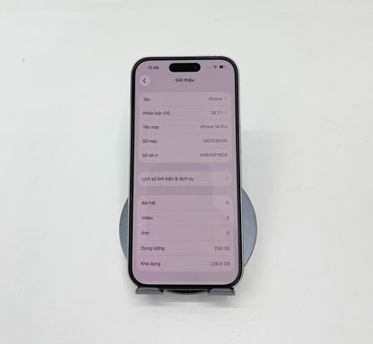 IPhone 14 Pro 256gb Màu trắng - Pin 100% đã thay - 79180 A-