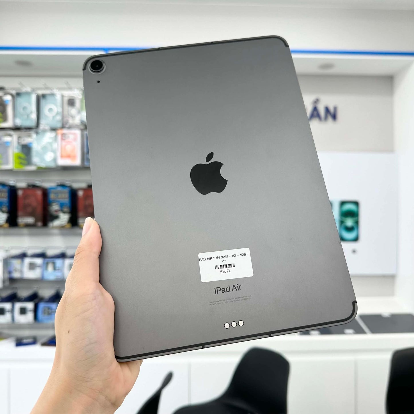 Ipad Air 5 64gb Màu Xám - Pin 82% - 69J7L A-