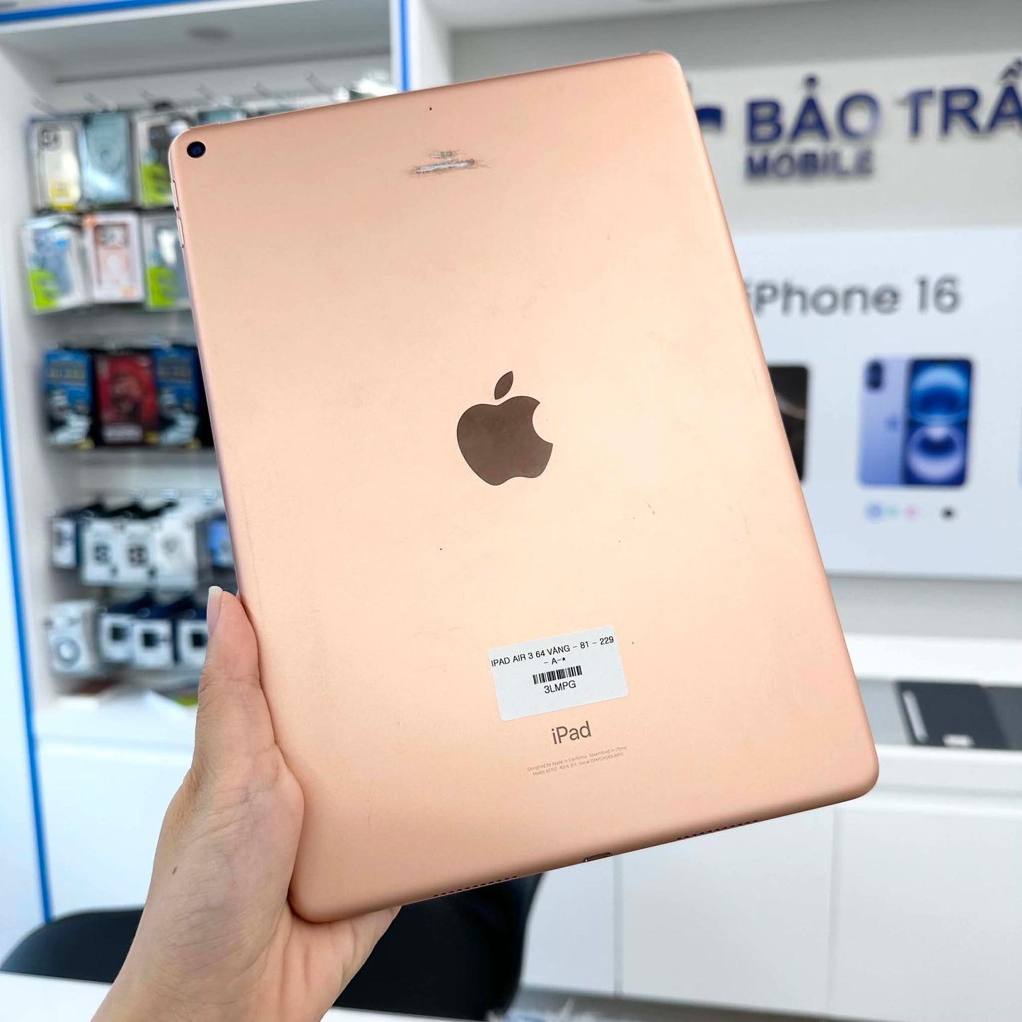 IPad Air 3 64gb Vàng - Pin 81% - 3LMPG A-*