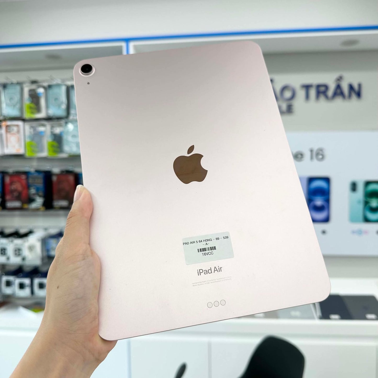 Ipad Air 5 64gb Màu Hồng - Pin 89% - T6VCC A-