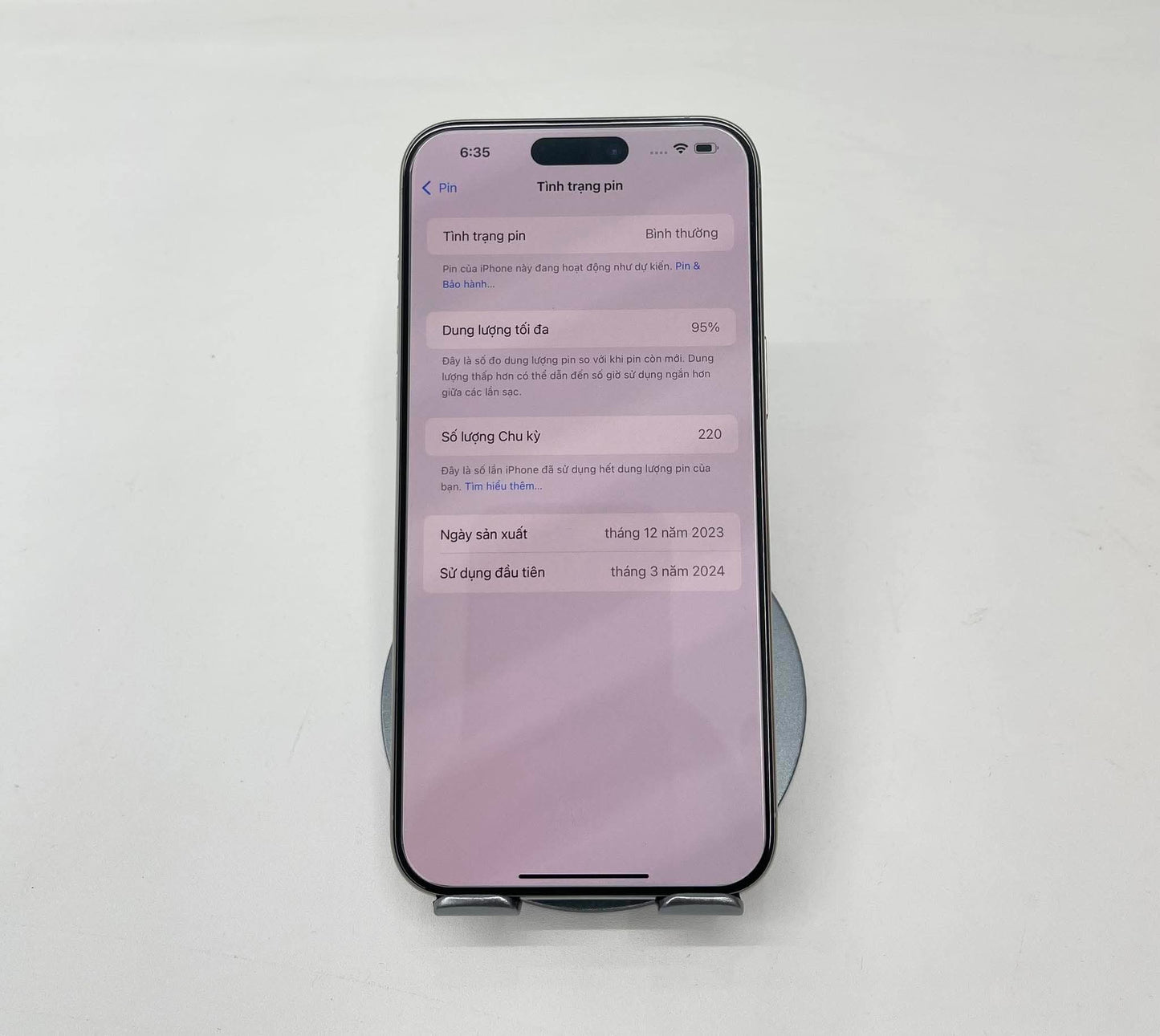 IPhone 15 Promax 256gb Màu trắng - Pin 95% - 68223