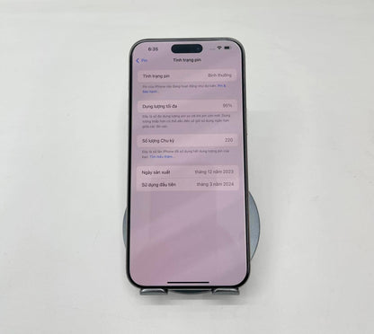IPhone 15 Promax 256gb Màu trắng - Pin 95% - 68223