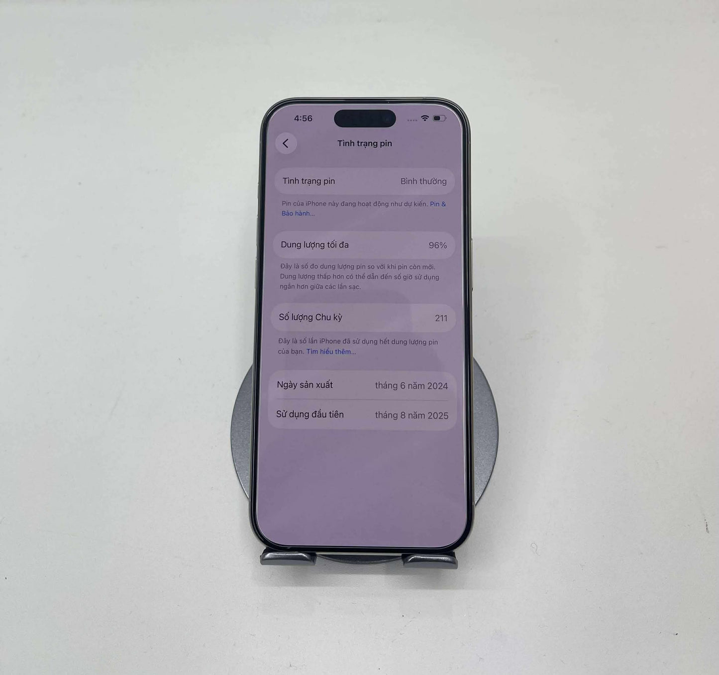 IPhone 15 Pro 128gb Màu trắng - Pin 96% -  05776 A- TEKU