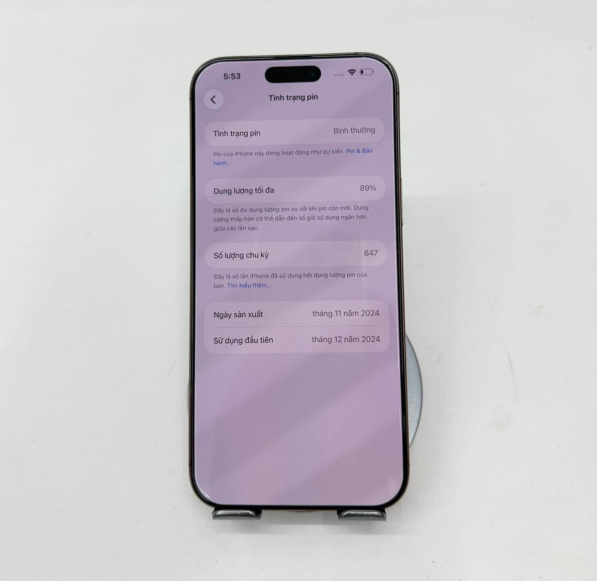 IPhone 16 ProMax 256GB Màu vàng - Pin 89% - 96847 -a -