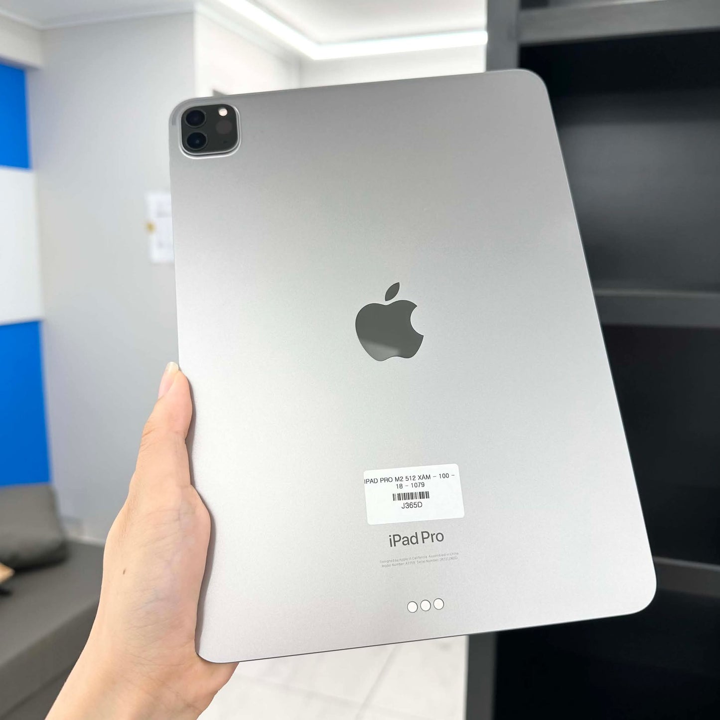 IPad Pro M2 bản 512gb màu xám - Pin 100% sạc 18 lần  - J365D