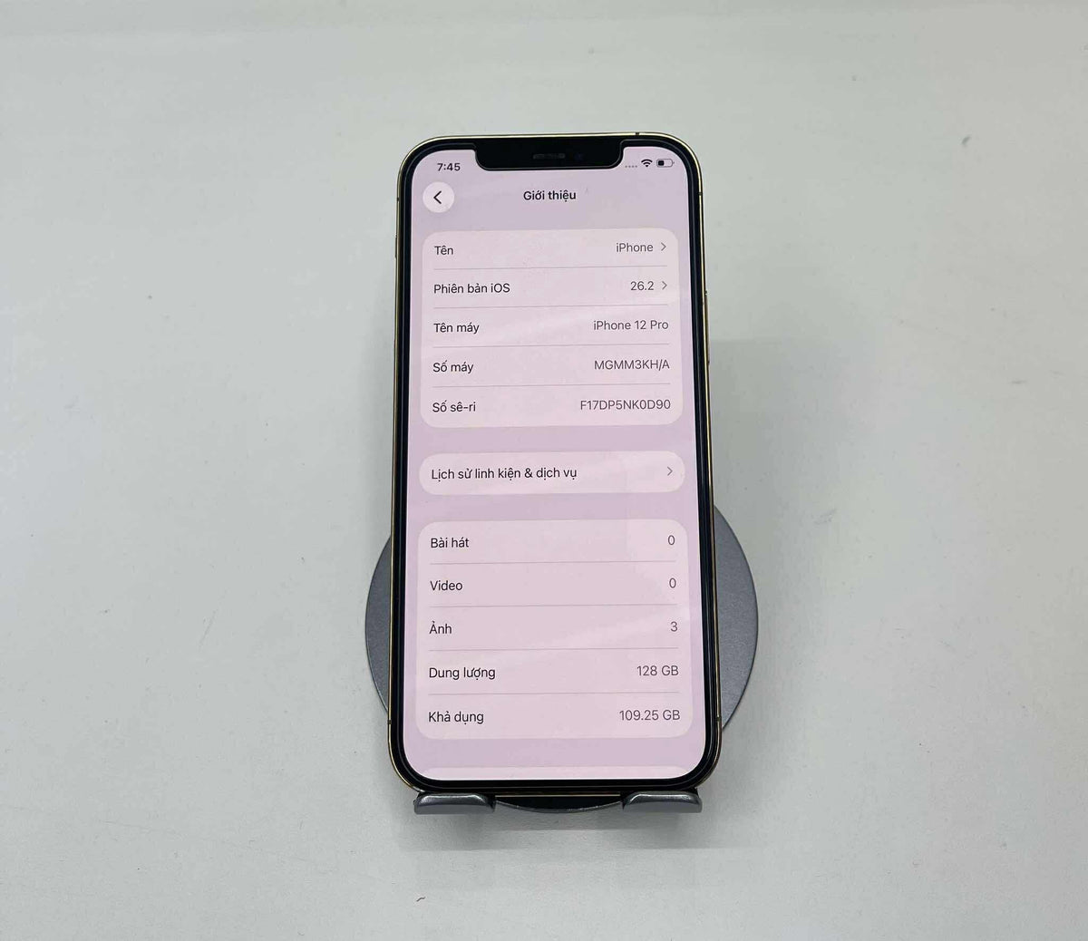 IPhone 12 Pro 128gb Màu vàng - Pin thay mới 100% - 94121 A-* teku