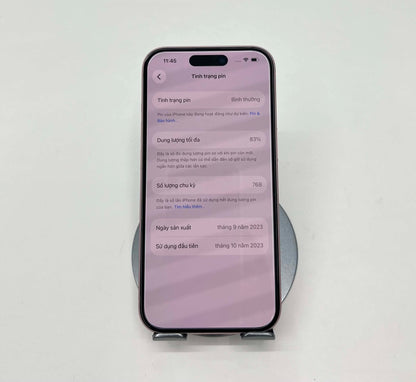 IPhone 15 bản 128gb Màu Hồng - 83% - 16390 -a -*