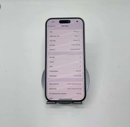 Iphone 16 128 Màu Trắng - Pin 100% sạc 16 lần - 67761