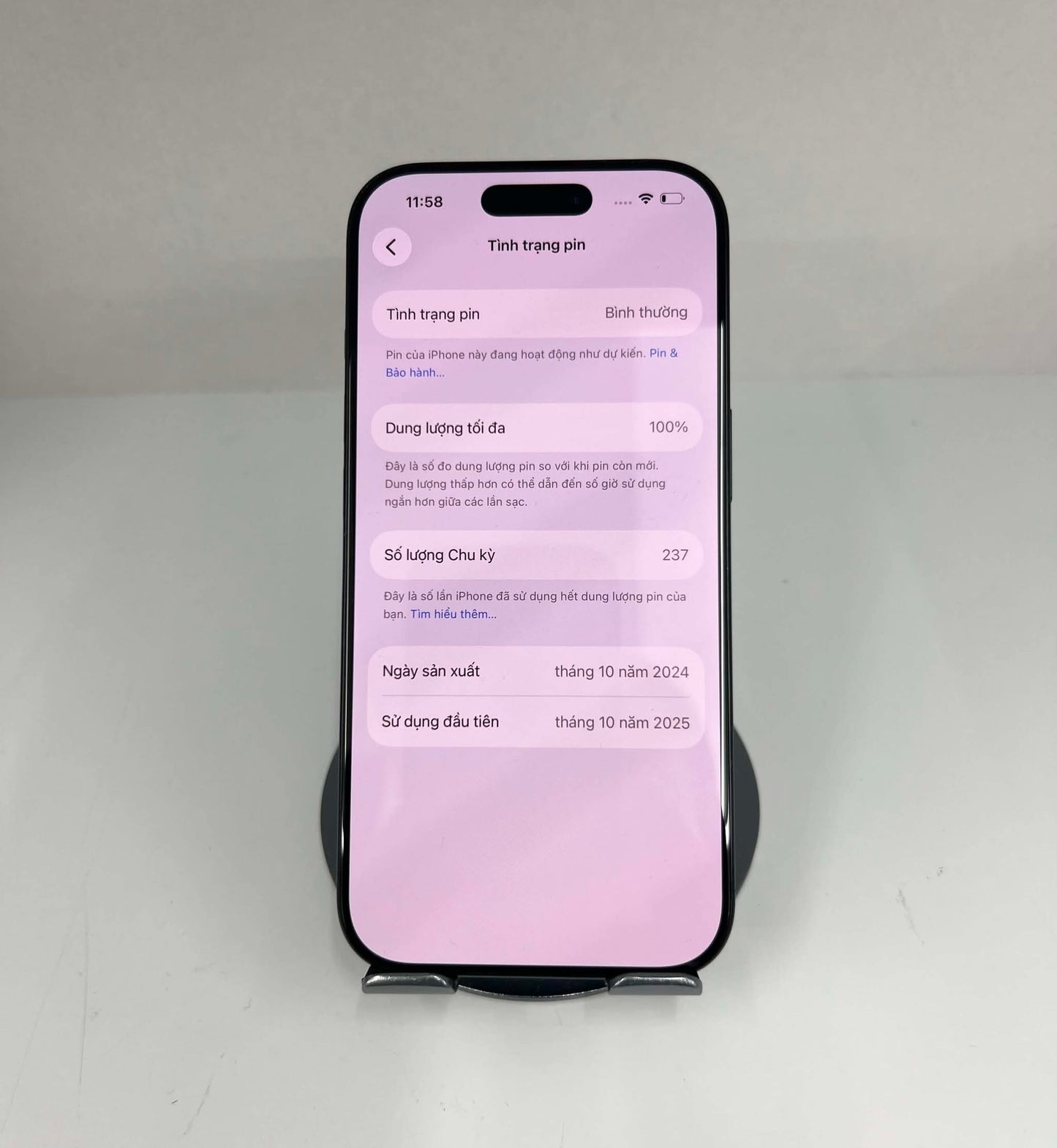IPhone 16 Pro 128GB màu đen - Pin 100% - 35131 - A-