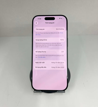 IPhone 16 Pro 128GB màu đen - Pin 100% - 35131 - A-