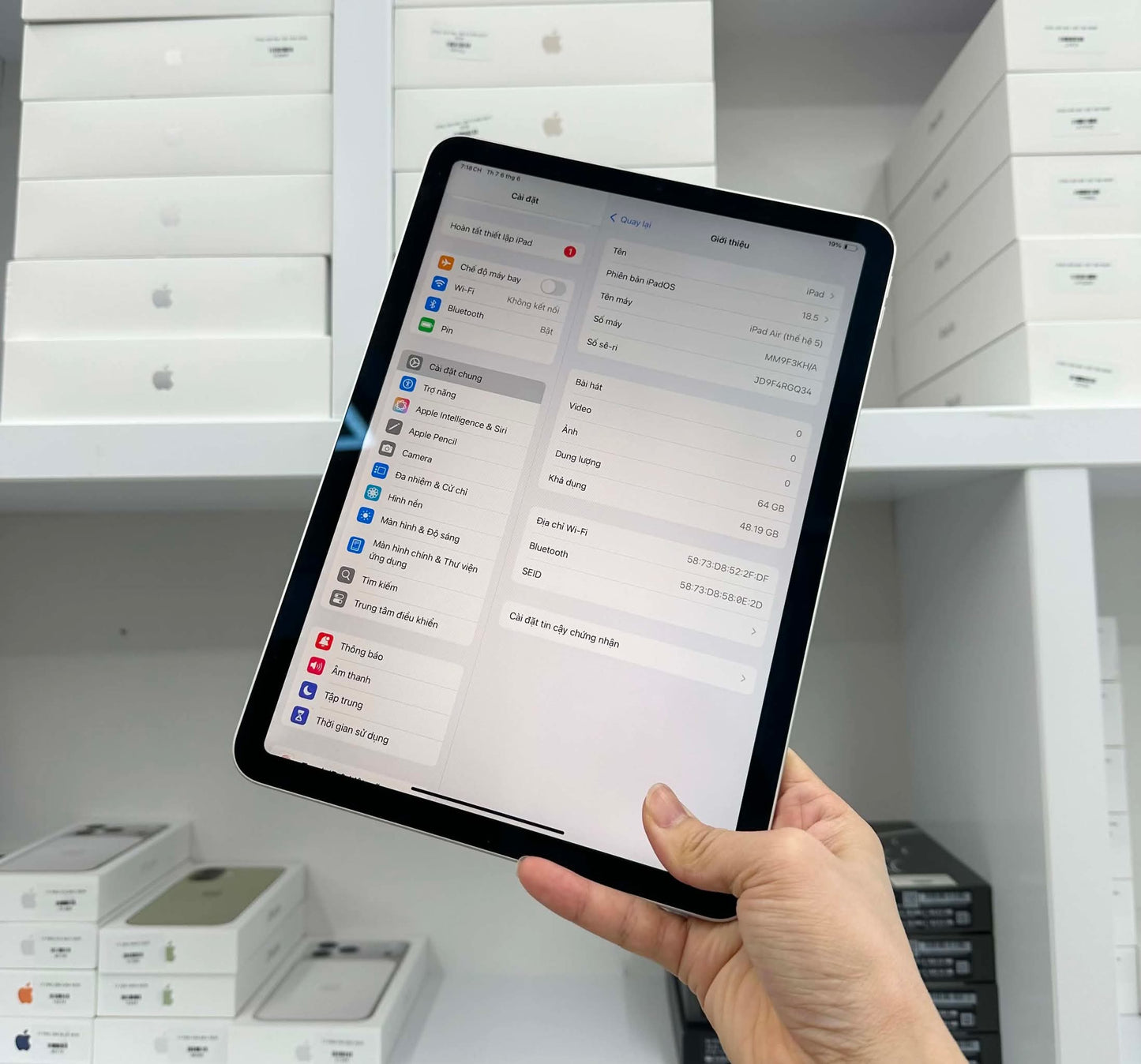 Ipad Air 5 64gb Màu Starlight - Pin 86% - RGQ34 A-