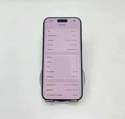 IPhone 15 Promax 256gb Màu Blue refo - Pin 100% sạc 21 lần - 17530