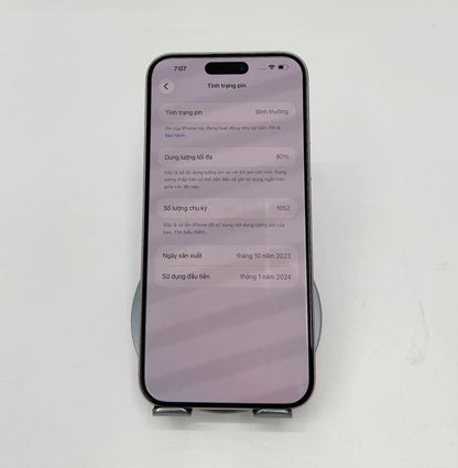 IPhone 15 Plus 256GB Màu hồng  - Thay Pin 100% - 52480 - a-* Teku