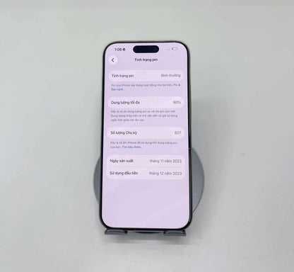 IPhone 15 Pro 256gb Màu Trắng - Pin 90% - 65670