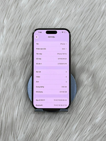 IPhone 16 Pro 256 Màu Vàng - Pin 89% - 03780 A-* TEKU