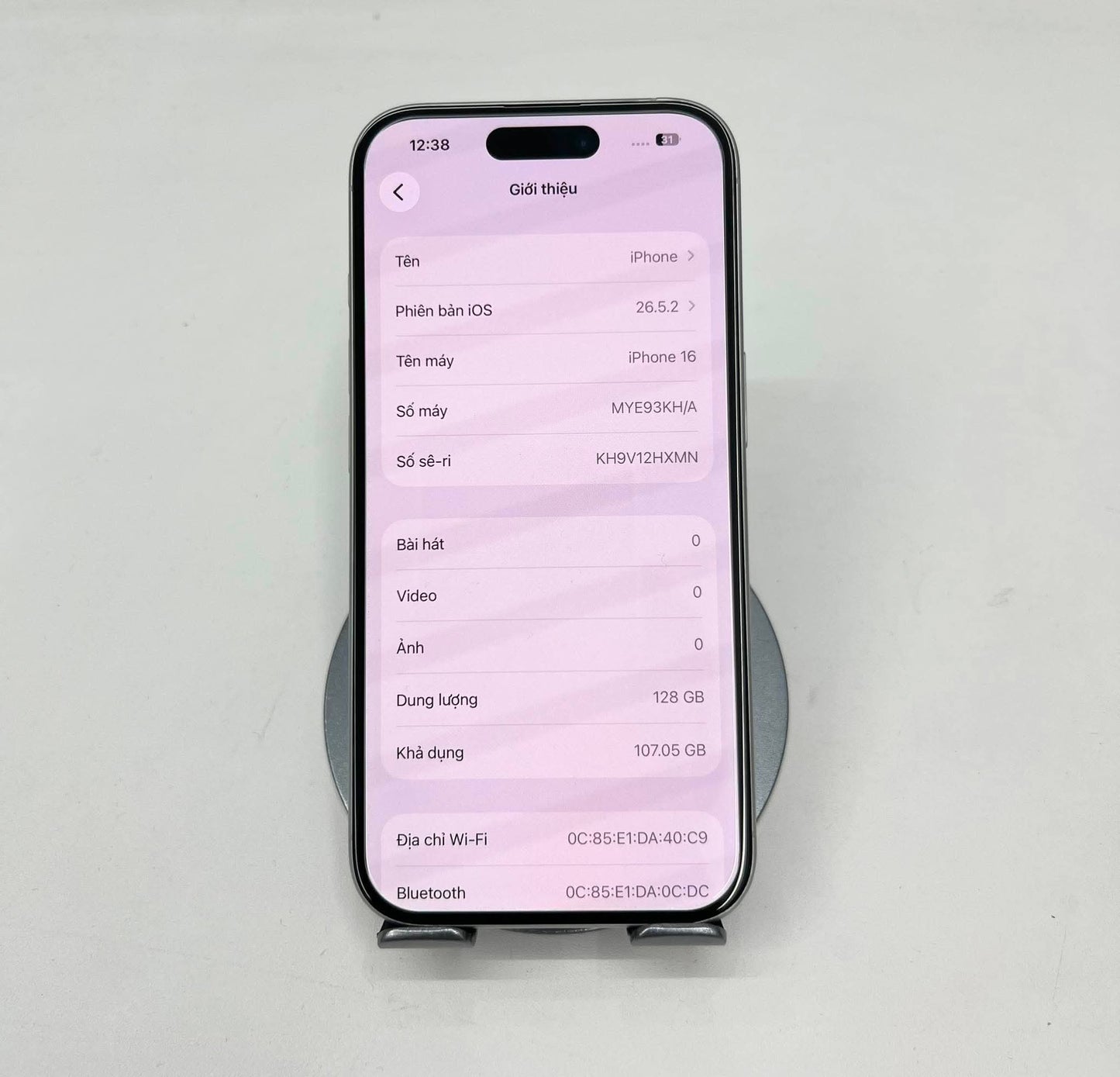 Iphone 16 128 Màu Trắng - Pin 88% - 69330 - a-*