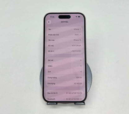 IPhone 15 bản 128gb Màu Hồng - 83% - 16390 -a -*