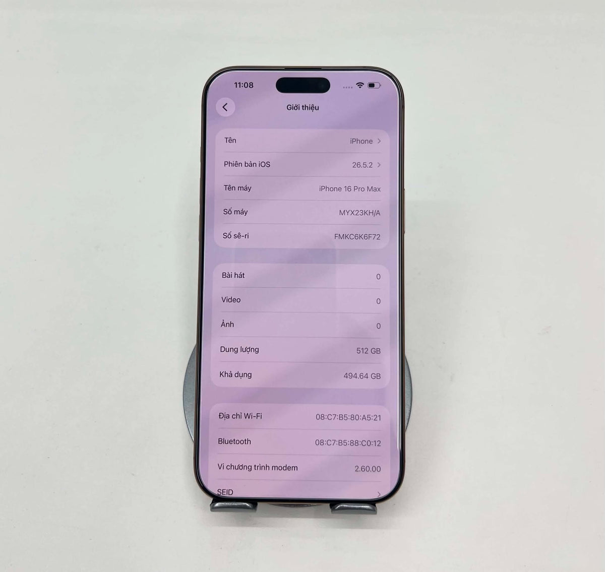 IPhone 16 ProMax 512GB Màu vàng - Pin 99% - 01364 - a-*