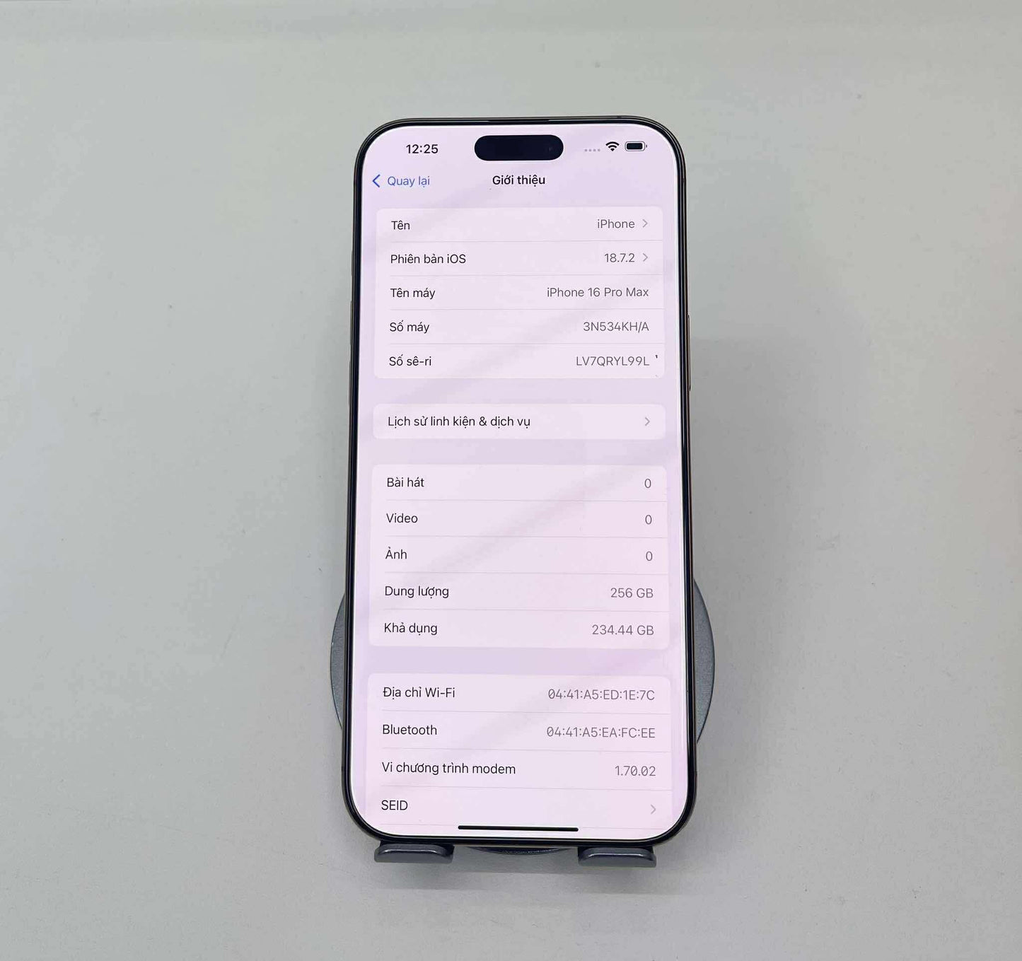 IPhone 16 ProMax 256GB Màu vàng - Pin 93% - 17938 *