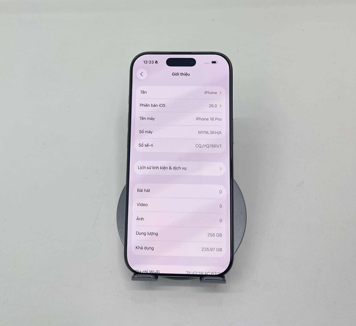 IPhone 16 Pro 256 Màu Titan - Pin 96% - 46565* Teku