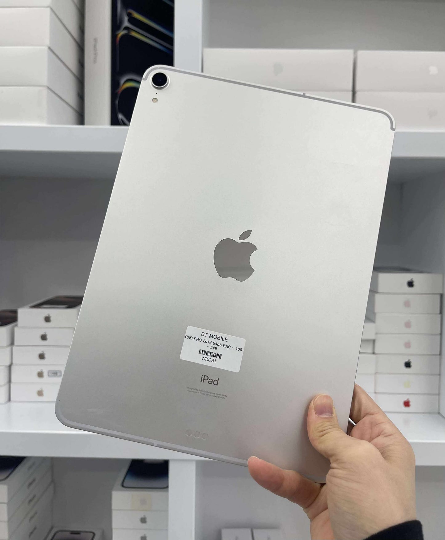 IPad Pro 2018 bản 64GB Màu bạc - Pin 100% - WKD81
