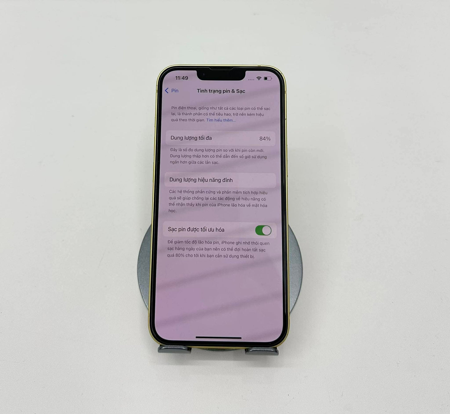 IPhone 14 128GB màu Vàng - Pin 84% - 12590 A- TEKU