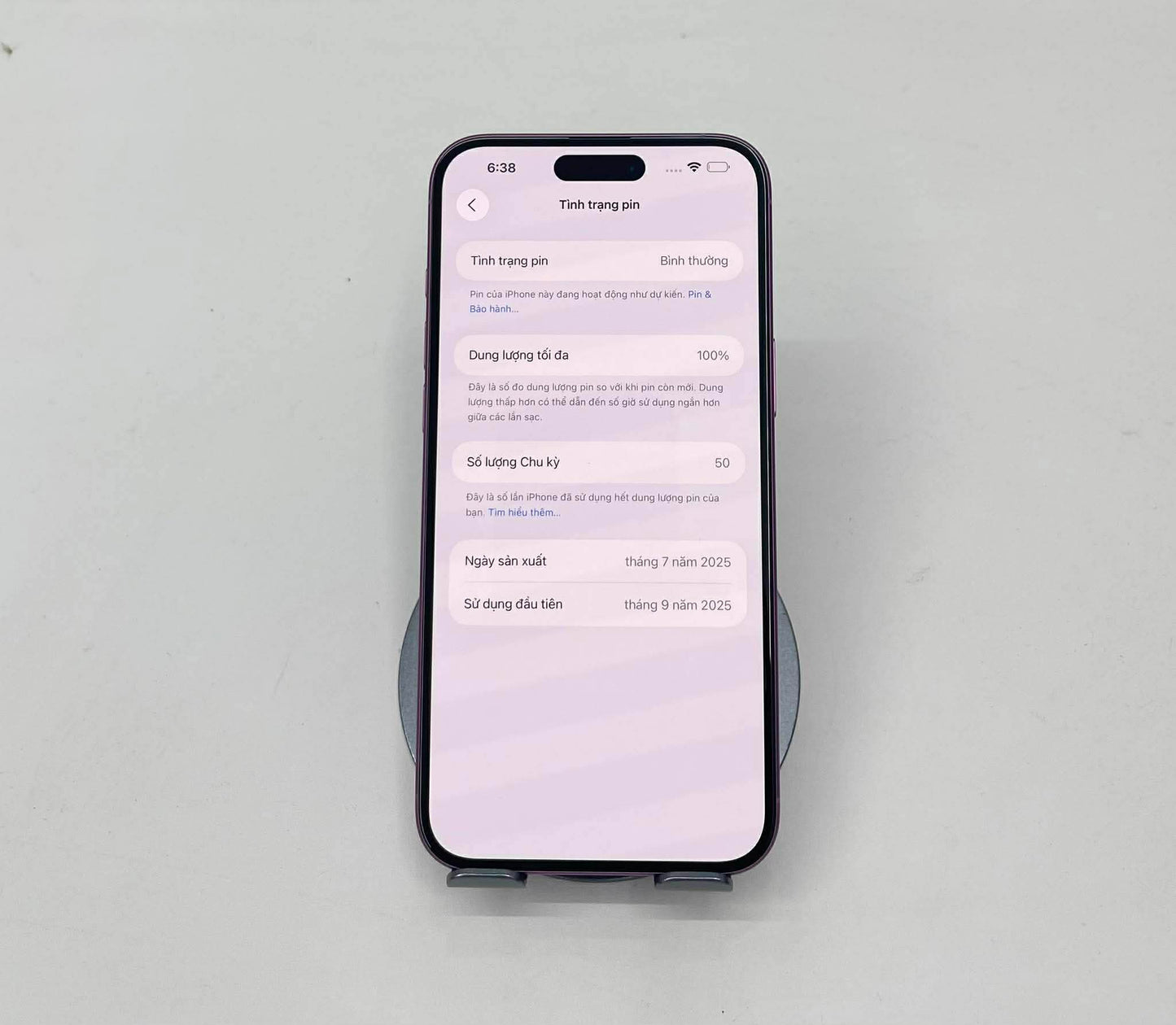 IPhone 16 Plus 512gb Màu hồng - Pin 100% sạc 49 lần - 38984