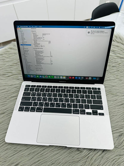 MacBook Air M1 bản 8gb/256gb Màu Bạc - Pin 100% - VV1WFY A-