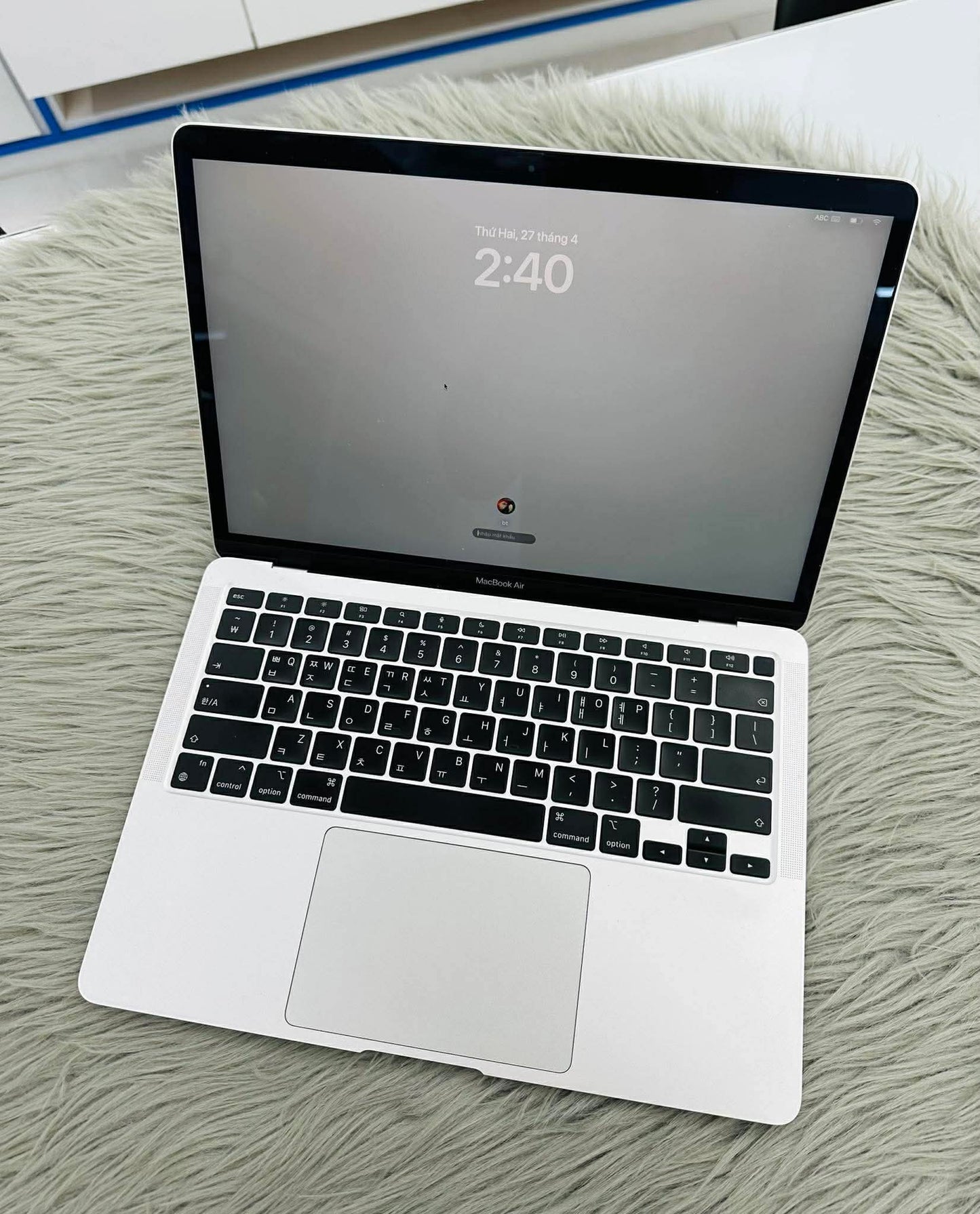 MacBook Air M1 bản 8gb/512gb Màu Bạc - Pin 87% - 24Q6L8 - B*