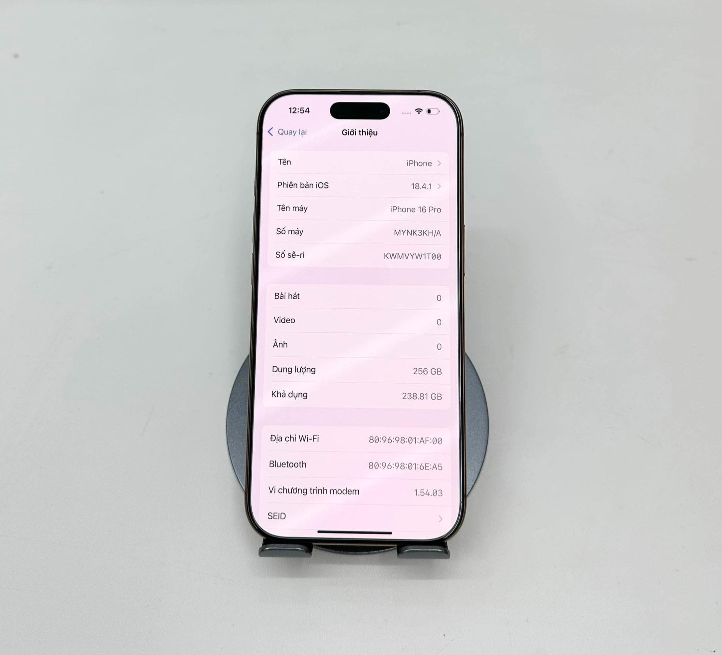 IPhone 16 Pro 256 Màu Vàng - Pin 89% - 57754 A-* teku
