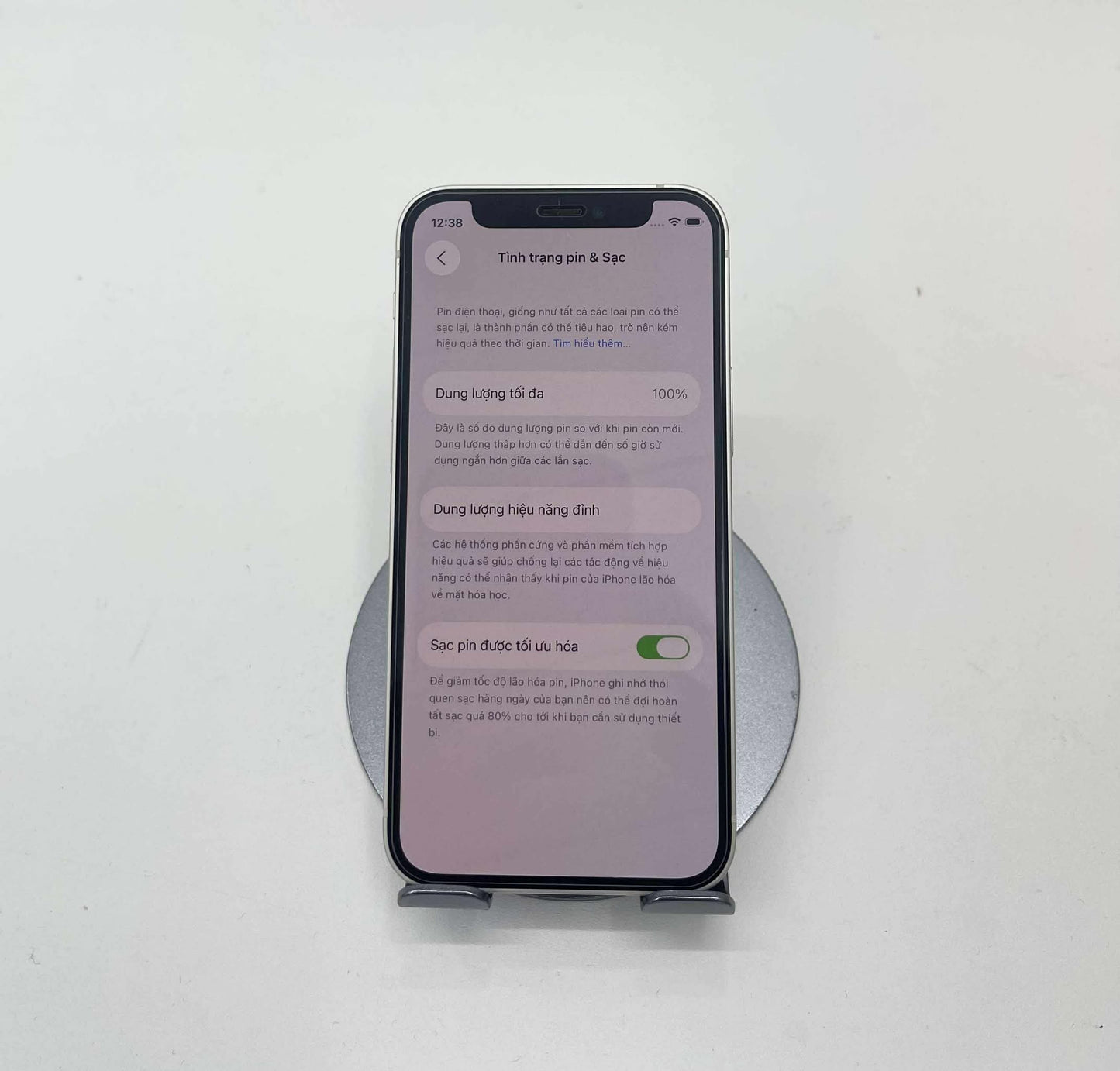 IPhone 12 Mini 128Gb Màu Trắng - Pin thay 100% - 77180 A-*