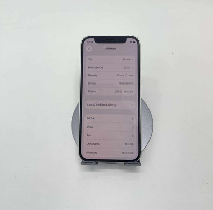 IPhone 12 Mini 128Gb Màu Trắng - Pin thay 100% - 77180 A-*