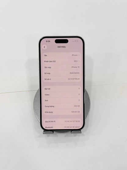 Iphone 15 128GB màu Blue demo - Pin 86% - 88949 A- Teku